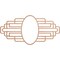 Ekena Millwork Elizabeth Wood Fretwork Prcd Ceiling Medallion, Cherry, 24"W x 12"H x 6 5/8"IW x 11 3/8"IH x 3/8"T CMWP24X12X0375EBCH - alternate 1